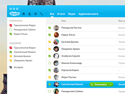 Skype concept