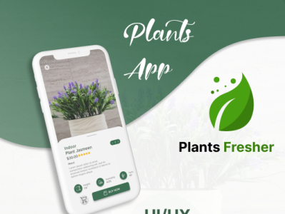 Plants Fresher App UI/UX Design 3d adobe xd design figma futuristic designs graphic design illustration landing page logo professional website design ui
