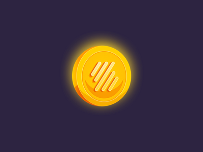 Flat Golden Coin by Mathias Adam on Dribbble