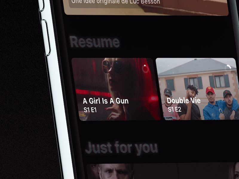 Blackpills home animated title 📺 branding design gif home ios iphone iphone x movie series title ui ux