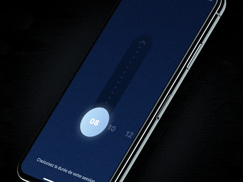 Nnight Time picker app black blue design gif ios iphone materials moon night picker select selector sleep swipe ui ux