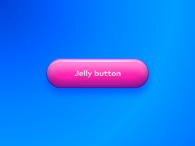 BIG Jelly Button 3d 80s 90s app bubble button design illustration ios jelly old old school pink skech ui vector web