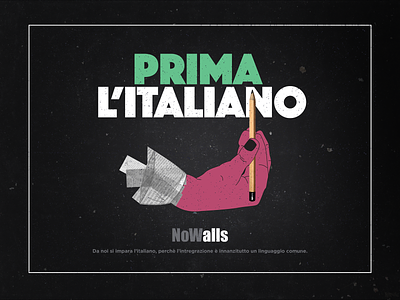 Prima L'italiano @gesture @italian illustration typography vector