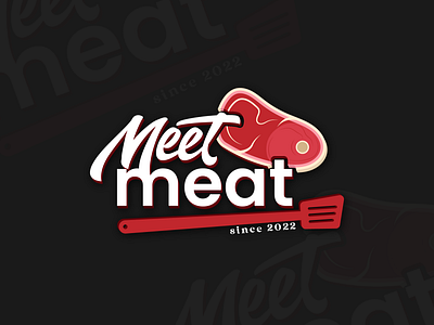 Meetmeat Logo Design logo meatlogo product design
