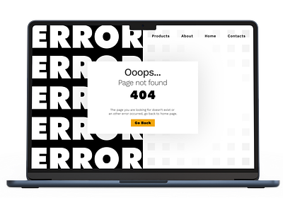 404 Error page UI design