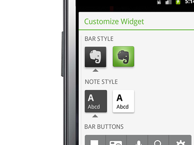 Customize widget android app gui interface ui ui design user interface