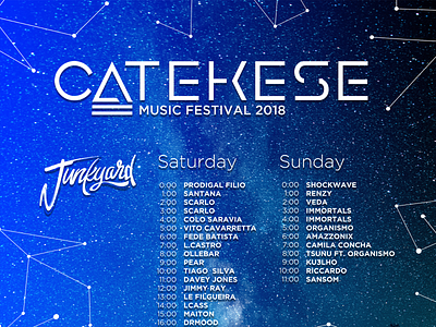 Line Up Poster - Catekese Music Festival