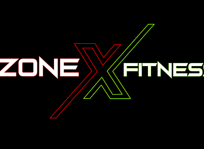 ZONE X FITNESS graphic design logo vector