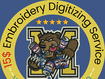 15$ Embroidery Digitizing Services cheap digitizing embroidery digitizing fast digitizing