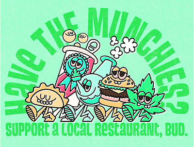 Have the munchies? 420 illustration munchies