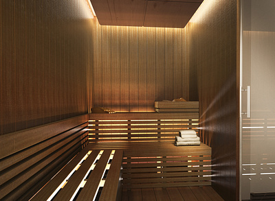 Sauna classic design interiordesign italianstyle luxury render sauna villa