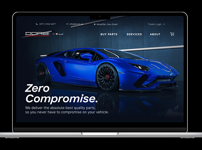 Dorbi: Shop for Auto Parts online - Homepage auto care auto repair car car parts car repair cars design ecommerce graphic design hypercar lamborghini landing page supercar supercar parts supercars ui ux web web design website