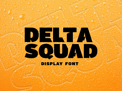 Delta Squad Font display font football heavy logo sports sports font type typography vector