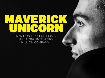 Maverick Unicorn cover design layout magazine type typography
