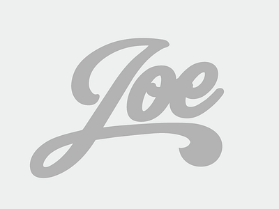 Joe logo rough type