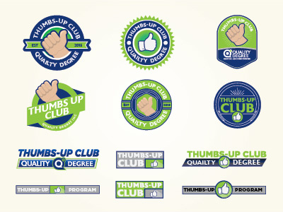 Sub-Brand Icons badges icon thumbs up vector