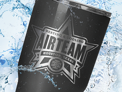 AT Tumbler 01 logo sports star tumbler yeti