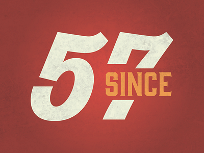 Since 57 57 old school since texture type typography vintage