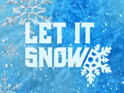 Let It Snow after effects animated flakes ice snow