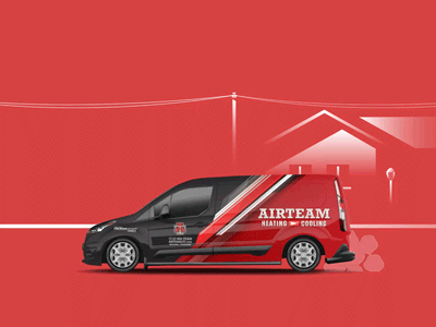 Service Van after effects animation motion neighborhood van vector vehicle wrap
