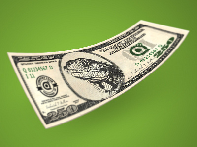 Lizard Money bill dollar green lizard money