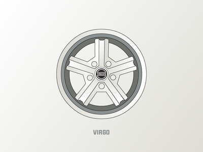 Volvo Wheels - Virgo automotive car rim sweden tire vector volvo wheel