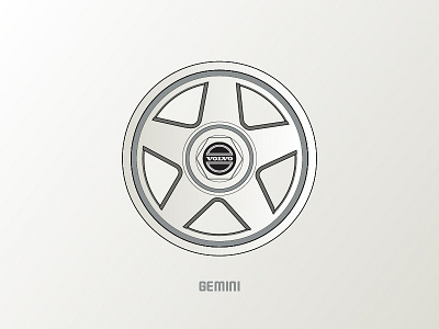 Volvo Wheels - Gemini automotive car rim sweden tire vector volvo wheel