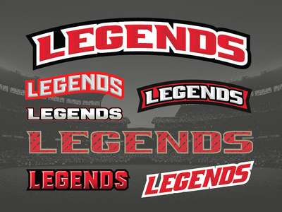 Legends Type baseball branding flat lettering logo sports type typography vector