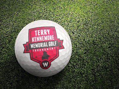 Memorial Golf Tournament Badge badge golf grass logo tournament vector
