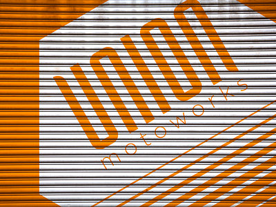 Union Motoworks lettering logo texture type typography