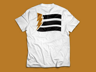 Power Flag Shirt badge bolt flag lighting logo t shirt t shirt