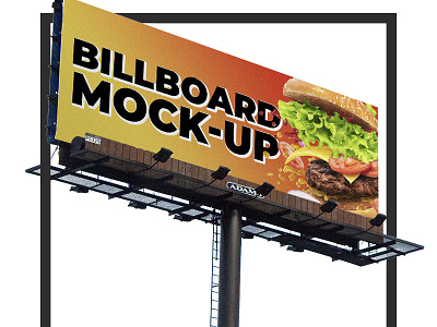 Billboard Mock Up billboard gradiant mock up photoshop psd psd design sign