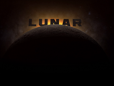 Lunar Title Reveal after effect animated animation lunar moon motion orb planet type type animation typography