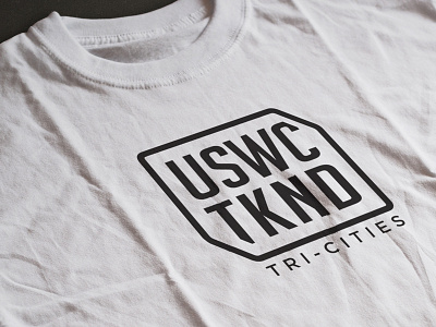 USWC T-Shirt badge mock up type typography vector