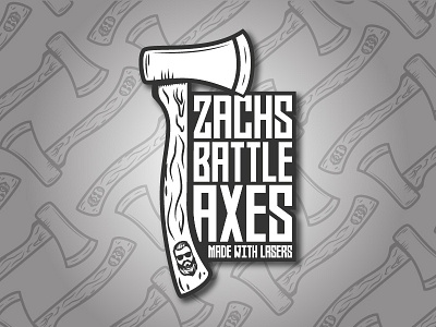 Battle Axes Logo badge logo typography vector