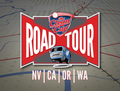 Road Tour Badge badge branding car design graphics logo type typography vector vehicle