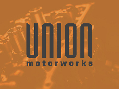 Union Motorworks Logo illustration logo type typography