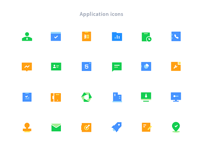 icons for CRM system icon project