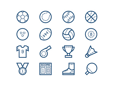 Sport Line Icons icon line outline sport ui user interface