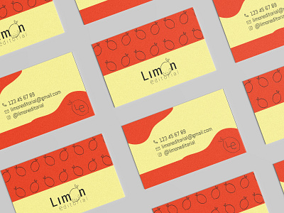 Business card - Editorial bisiness card branding design editorial graphic design illustration lemon logo