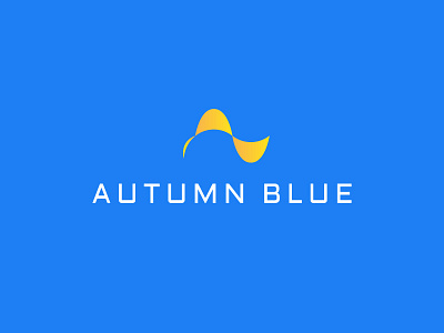 Autumn Blue Logo brand identity logo startup