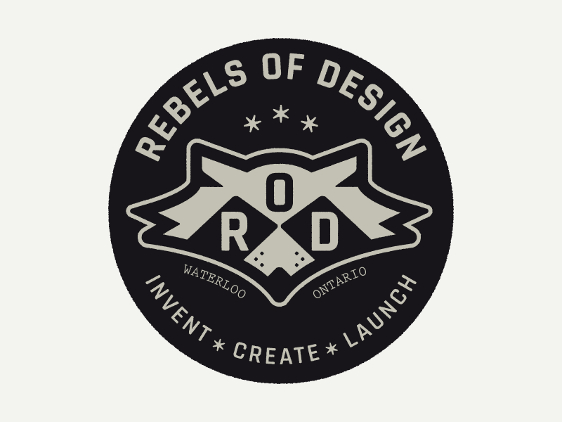 Rebels of Design create design invent launch raccoon rebels tricity waterloo