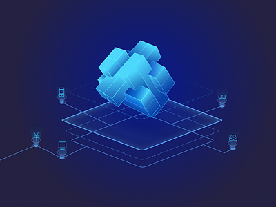 Artificial intelligence solution ai blue magiccube