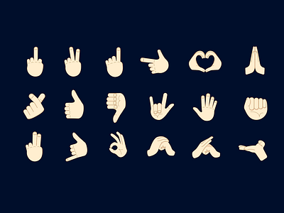 Gesture Icon expression gesture icon hand iloveyou 插图