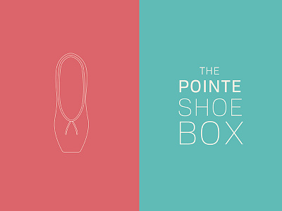 Pointe Shoe Box ballet branding packaging pointe shoes typography