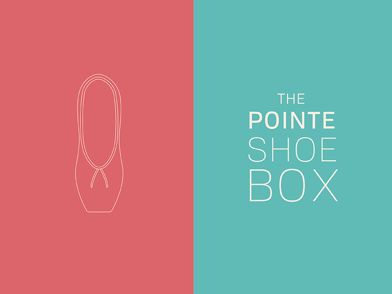 Pointe Shoe Box pointe shoes ballet packaging typography branding