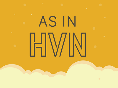 AS IN HVN church church design clouds heaven podcast podcast art podcast logo sky