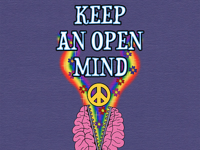 Keep an Open Mind design graphic design illustration lgbtq logo mind open mind photoshop pride typography