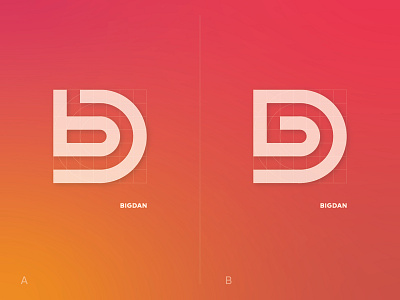 Personal logo concept for 'BigDan' design