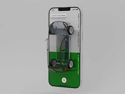 EV Car charging style frames 3d app design c4d product design ui